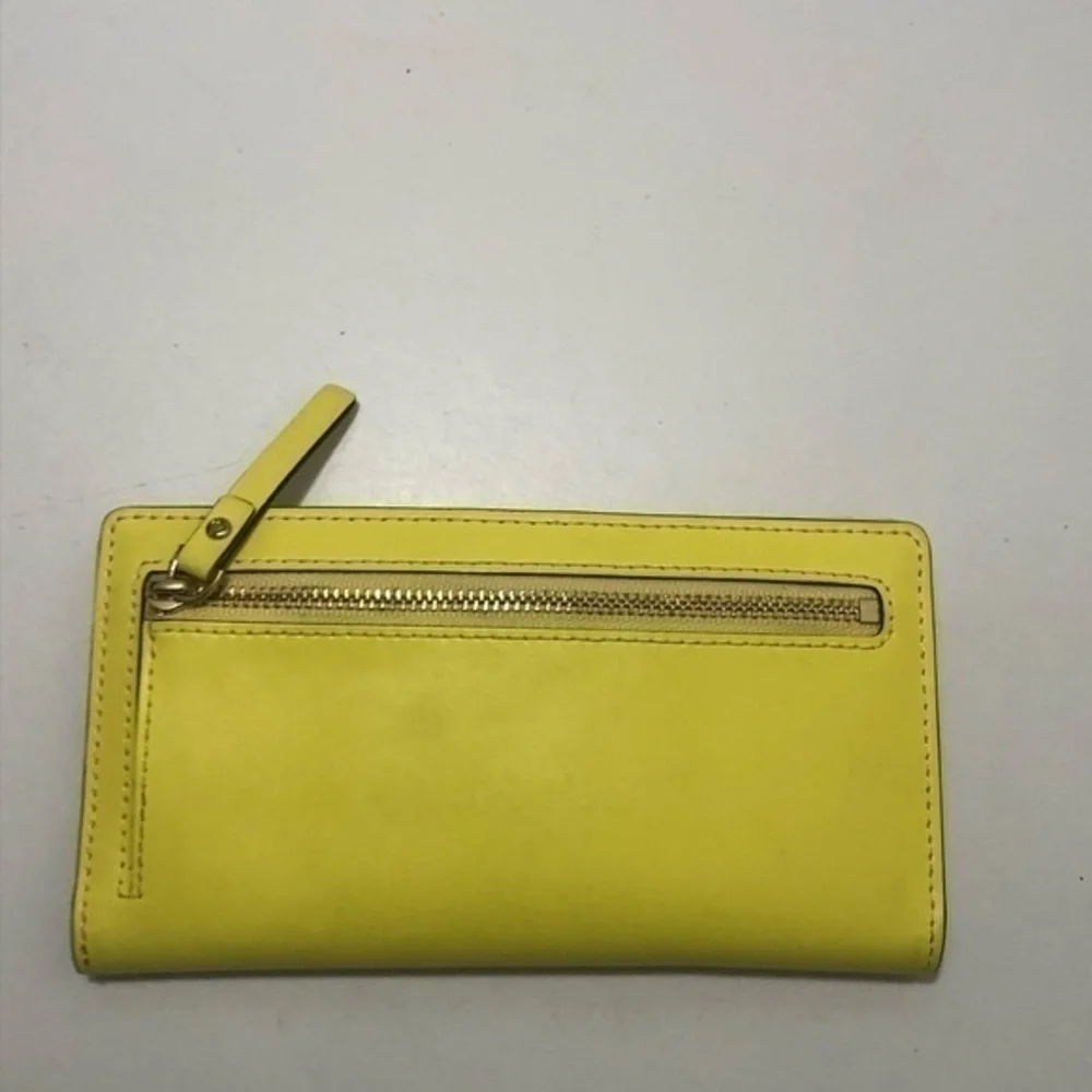 Kate spade yellow slim wallet